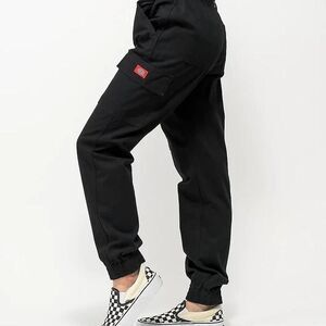 Black Women's Dickies Slash Pocket Skater Cotton Utility Cargo Jogger pants